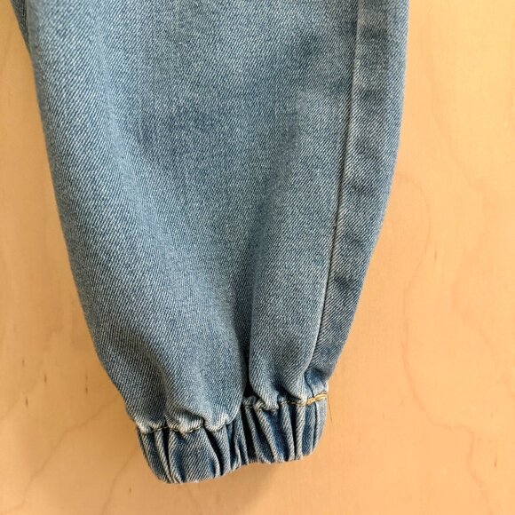 Forever 21 Drawstring Elastic Waistband Denim Joggers for Women (XS) - Picture 5 of 10